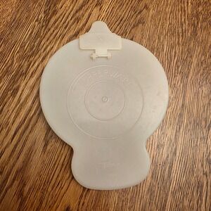 Tupperware Vintage Replacement Lid 448-1 Sheer White 447-2 Made in USA 4.75 Inch